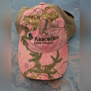 ArborOne Pink and Green Realtree Women's Camo Cap